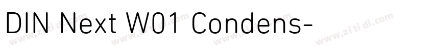 DIN Next W01 Condens字体转换 DIN Next W01 Condens字体转换